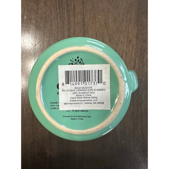 Teal Green Life is Sweet Pineapple Ceramic Mug 20 oz Dishwasher Microwave Safe - Picture 5 of 8